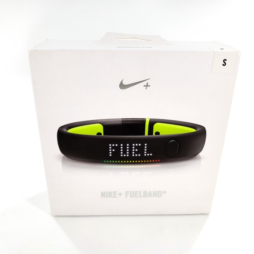 NIKE + FUELBAND Black Volt Size S-P Small Fitness Tracker New Sealed